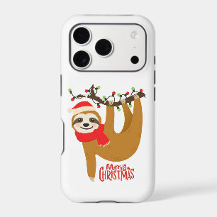 Cute Merry Christmas Santa Sloth