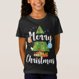 Cute Merry Christmas Tree Funny Xmas Tree T-Shirt