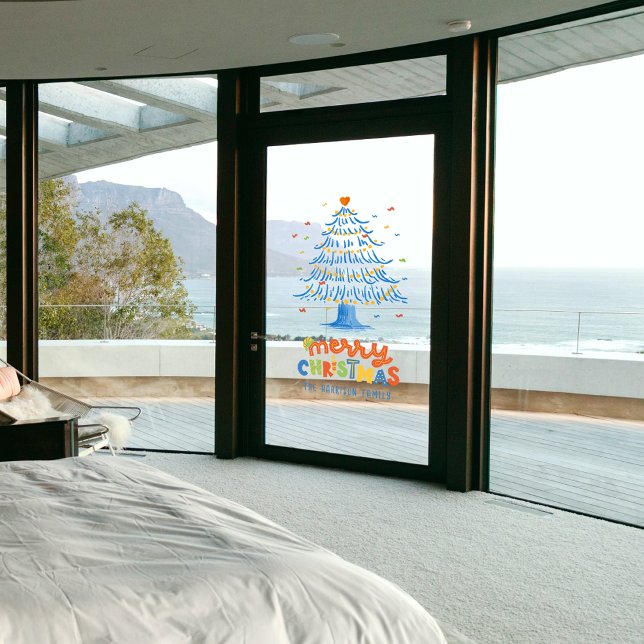 Cute Merry Christmas Tree Holiday Decoration (Cute Merry Christmas Tree Holiday Decoration Window Cling)