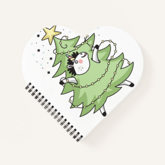 Cute Merry Christmas unicorn Notebook