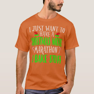 Cute merry holiday Xmas Christmas women tee movies