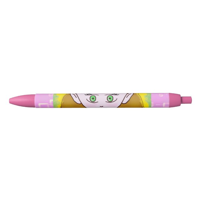 Cute Merry Pink  Blue Ink Pen (Front)