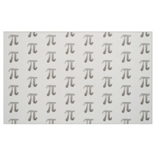 Cute metal pi character fabric