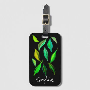 Cute Mexican cactus desert art Luggage Tag