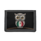 Cute Mexican Flag Owl Wearing Glasses