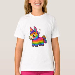 Cute Mexican Piñata Graphic T-Shirt for Girls Co
