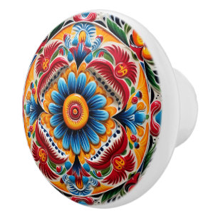 Cute Mexican style crafting  Ceramic Knob