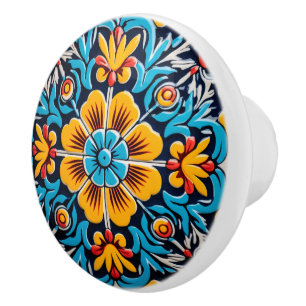 Cute Mexican style crafting Ceramic Knob