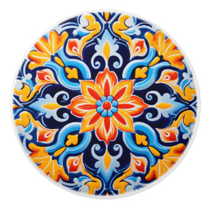 Cute Mexican style crafting Ceramic Knob