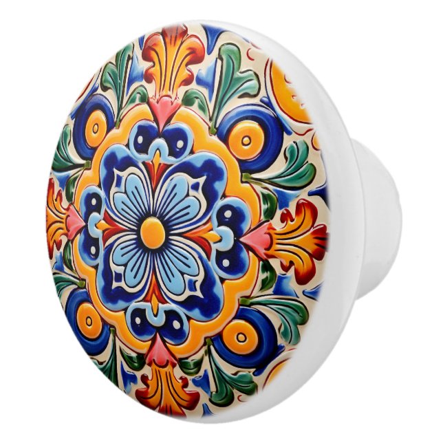 Cute Mexican style crafting  Ceramic Knob (Right)