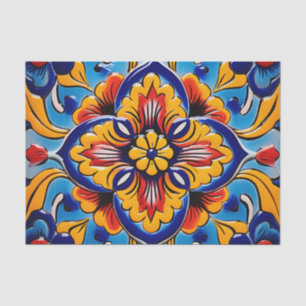 Cute Mexican tile pattern  Tissue Paper