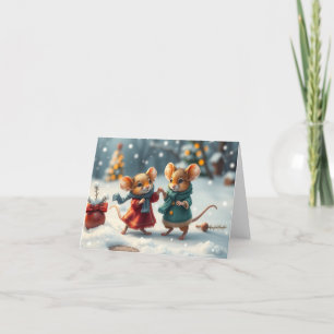 Cute Mice Xmas Card