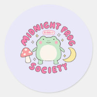 Cute Midnight Frog Society Kawaii Pastel Mushroom