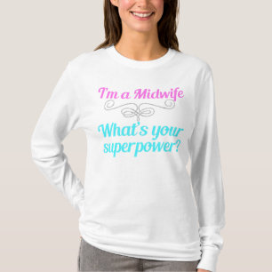 Cute Midwife Superhero T-Shirt