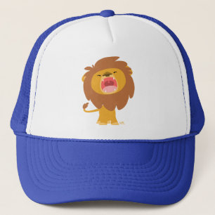 Cute Mighty  Roaring Lion Cartoon Hat