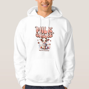 Cute Milkshake Lover Little Calf Frozen Joghurt Ba Hoodie