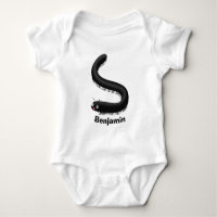 Cute millipede cartoon illustration
