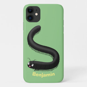 Cute millipede cartoon illustration Case-Mate iPhone case
