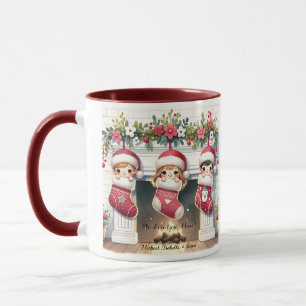 Cute Mimi Christmas Mug With Grandchildren Names