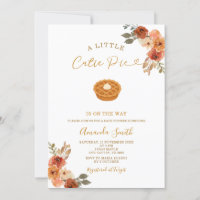 Cute Mini Cutie Pie Gingham Fall Baby Shower