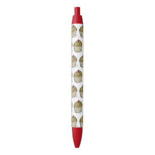 Cute Mini Muffin Pattern Black Ink Pen