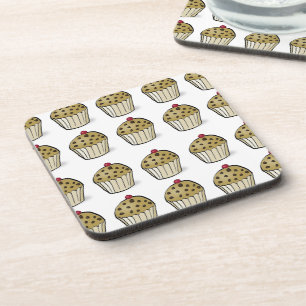 Cute Mini Muffins Pattern Coaster