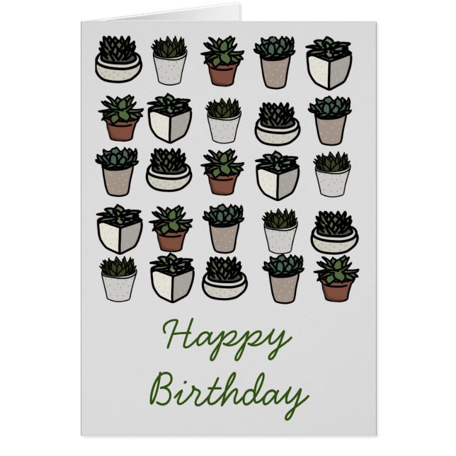 Cute mini succulent pattern (Front)