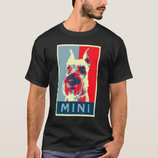 Cute Miniature Schnauzer Election Art T-Shirt