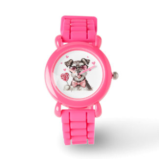 Cute Miniature Schnauzer Kids' Watch