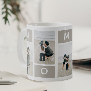 Cute Minimal MOMMY 5 x Photo Coffee Mug
