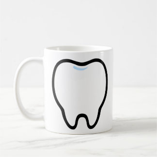 Cute Minimal Tooth Illustration Coffee Mug