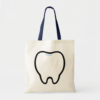 Cute Minimal Tooth Illustration Tote Bag