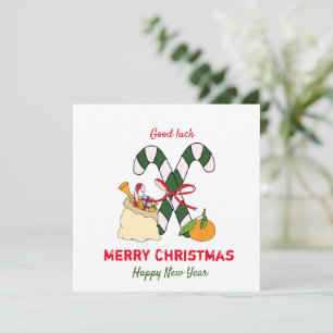 Cute Minimalist Christmas and New Year Happy 