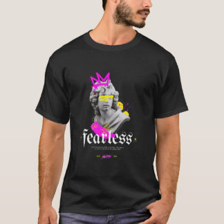 Cute Minimalist Colourful Chest Graphic Premium  T-Shirt