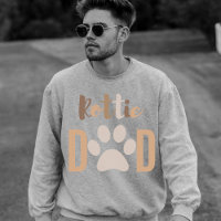 Cute Minimalist Dog Rottie Rottweiler Dad