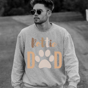 Cute Minimalist Dog Rottie Rottweiler Dad T-Shirt