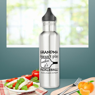 Cute Minimalist Grandma Pickleball Funny Humor 710 Ml Water Bottle