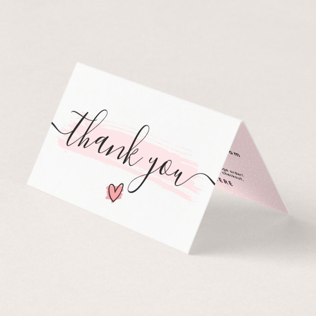 Cute Minimalist Photographer Camera Thank You Card (Front)