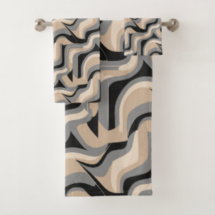 Cute minimalist tiled pattern  bath towel set