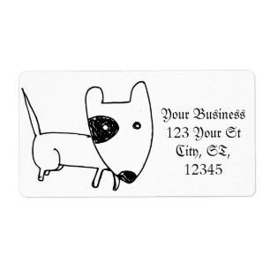 Cute Minimalistic Black-eye Dog Thunder_Cove