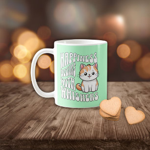 Cute mint funny cat saying coffee mug