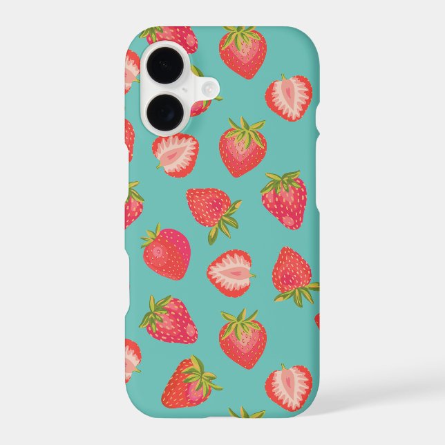 Cute Mint Strawberry pattern (Back)