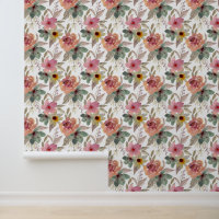 Cute misc tiled flower pattern butterfly