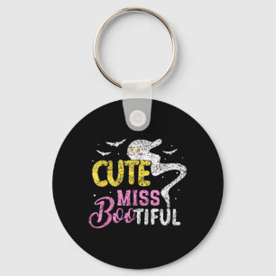 Cute Miss Bootiful Girls Spooky Costume Halloween Key Ring