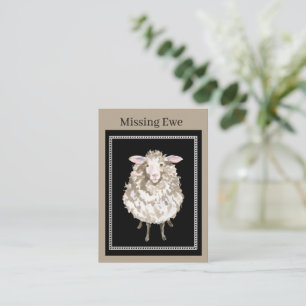 cute missing you sheep add sentiment card
