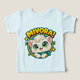 Cute Mivora Anime Cat Toddler T-Shirt