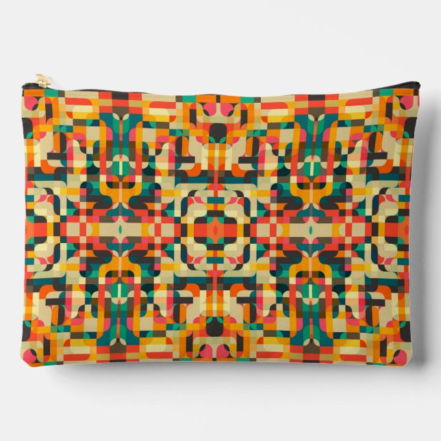 Cute mixed colours design accessory pouch (Front)