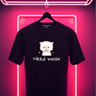 Cute Mochi Cat T-Shirt – 'Need Moar' Tri-Blend Shirt
