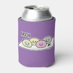 Cute Mochi ice cream rice cake Japanese green tea Can Cooler