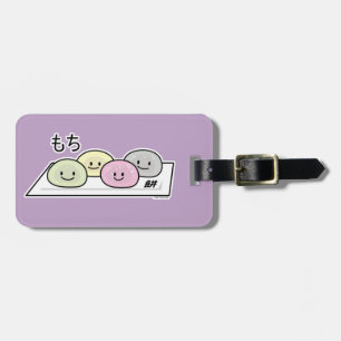 Cute Mochi ice cream rice cake Japanese green tea Luggage Tag